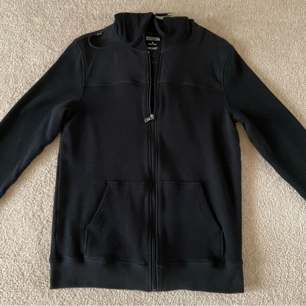 Michael Kors Black Jacket with Hood, Medium - Picture 8 of 8
